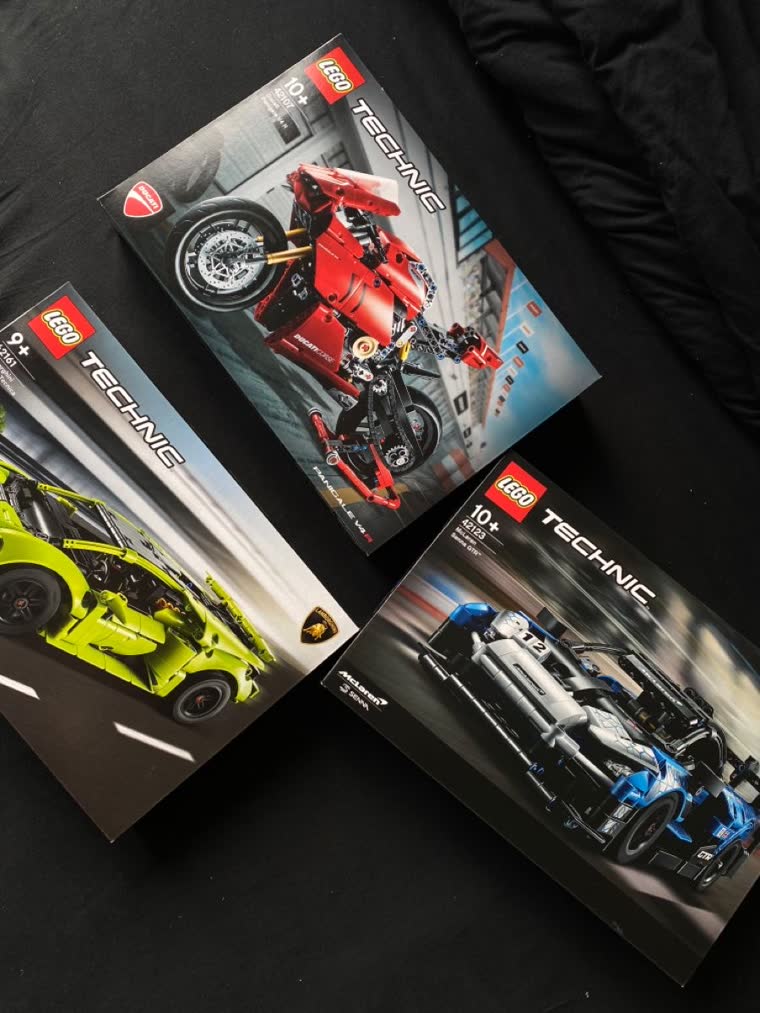 LEGO Technic Ducati, Lamborghini and McLaren sets